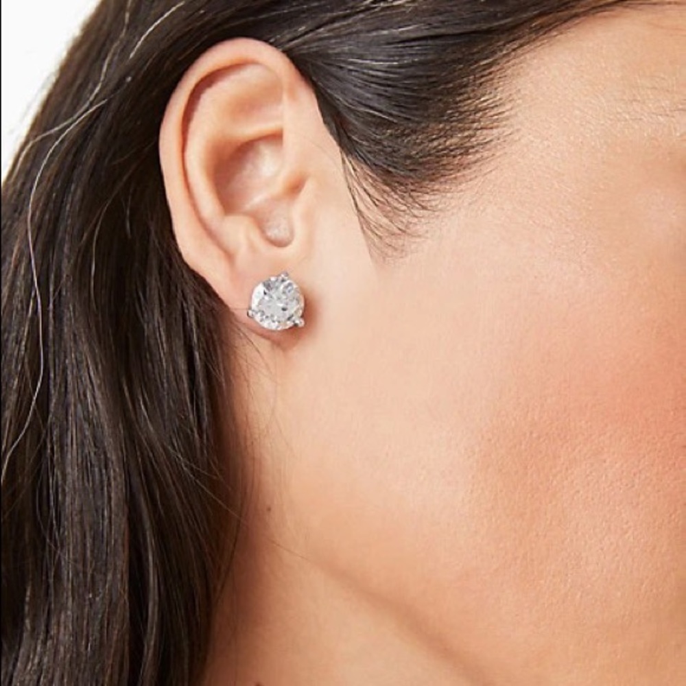 Kate Spade Rise and Shine Stud Earrings Silver Patina - Picture 5 of 9